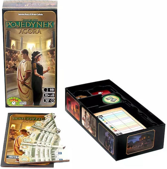 Game Expansion 7 Wonders Duel: Agora for 2 Players 10+ Years Old (PL) Rebel