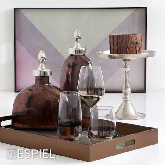 Espiel Set Glas Wasser Silbern 470ml 6 Stück