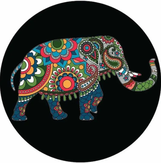 Set Covoare De Baie Negre Colorate Elefant – 2 Bucăți 50 X 50 Cm