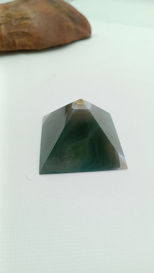Grüne Achat Tischdekoration Pyramide – 124gr