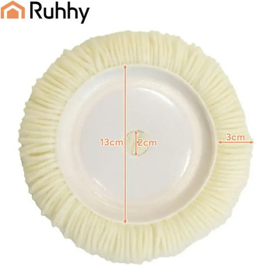Polishing Fur 130mm Ruhhy Velcro Polisher & Drill