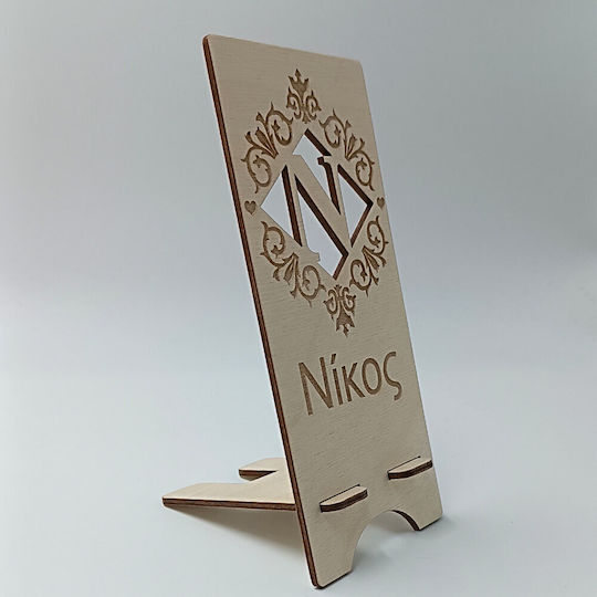 Wooden Phone Stand Personalized Name Engraving Toxylo