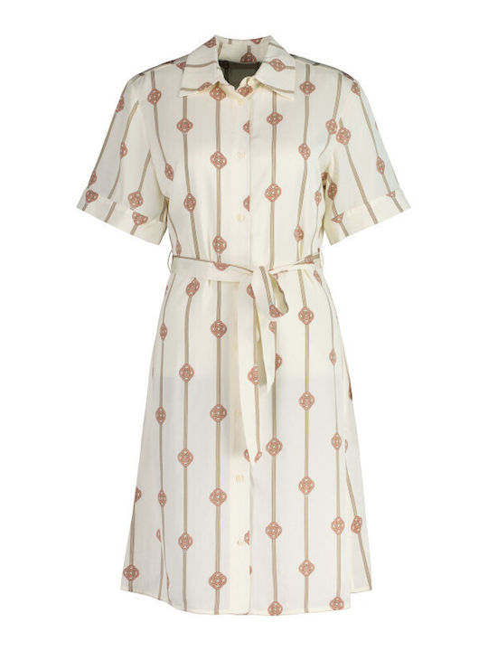 Summer Mini Shirt Dress Dress Ivoire