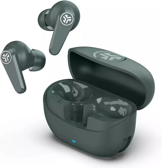 Jlab GO Pods ANC In-ear Bluetooth Handsfree Ακουστικά με Αντοχή στον Ιδρώτα και Θήκη Φόρτισης Πράσινα