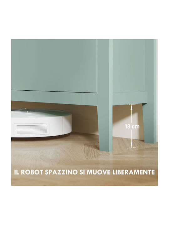 Wooden Shoe Organizer Green 105x24x95.5cm