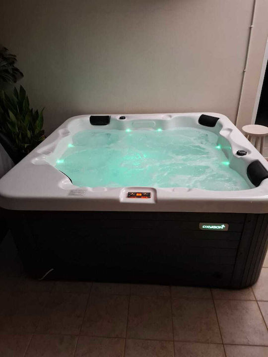 Oxygon ΟΧ6005 Μπανιέρα Ακρυλική με Υδρομασάζ 205x205x82cm