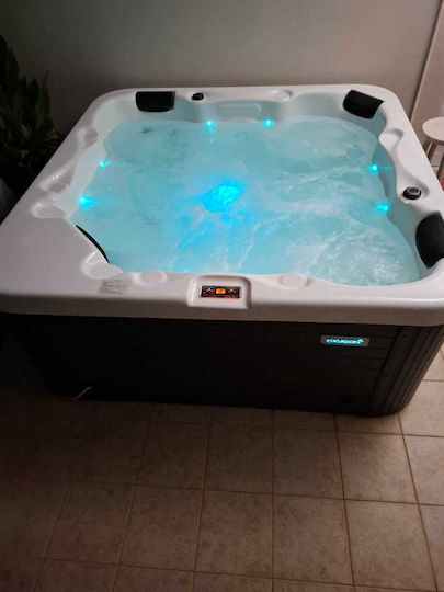 Oxygon Badewanne Acryl mit Hydrotherapie 205x205cm