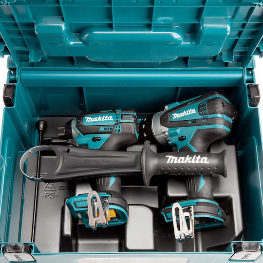 Makita DLX2145ZJ Набор Ударна Бормашина И Ударна Отвертка 18V Без Батерия И Калъф