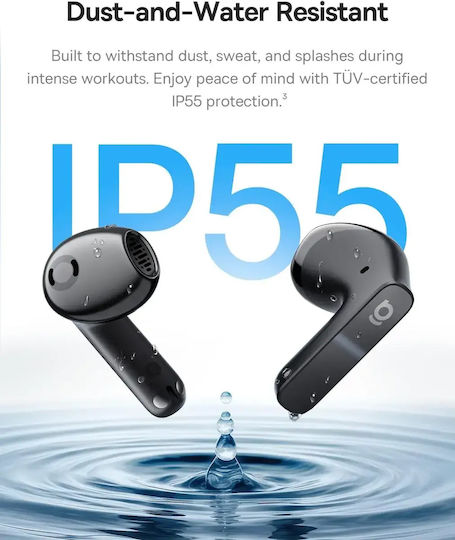 Baseus Bass BS1 NC In-ear Bluetooth Handsfree Earphones with Sweat Resistance and Charging Case Black