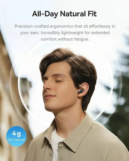 Baseus Bass BS1 NC In-ear Bluetooth Handsfree Earphones with Sweat Resistance and Charging Case Black