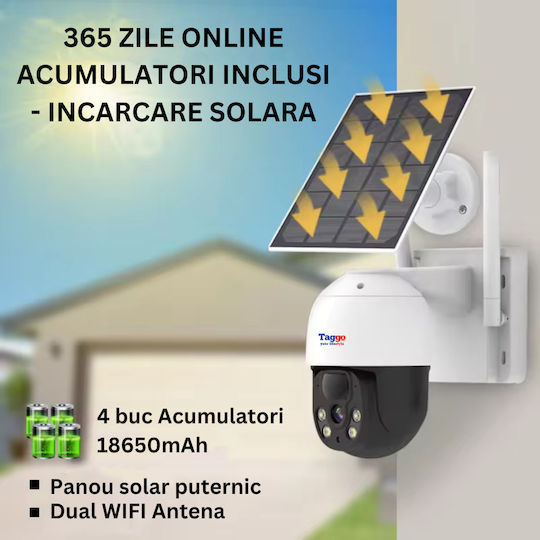 Taggo Система за наблюдение 4 Камери Безжични Камери IP 4MP с Монитор