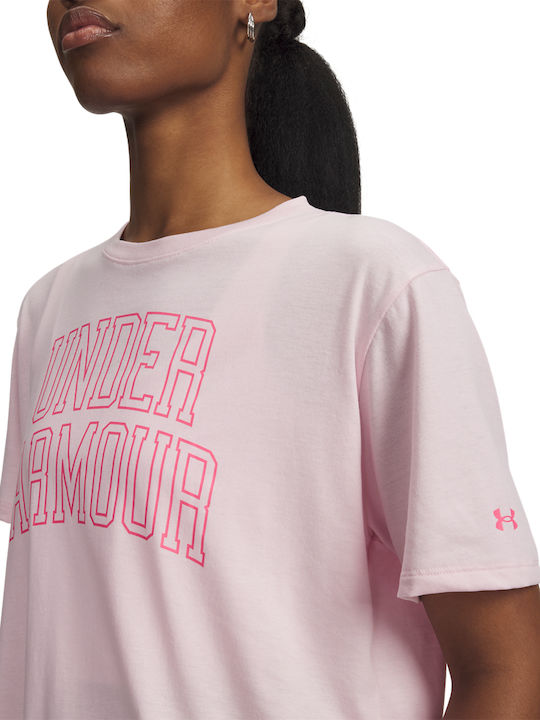 Γυναικείο Αθλητικό Oversized T-shirt Ροζ