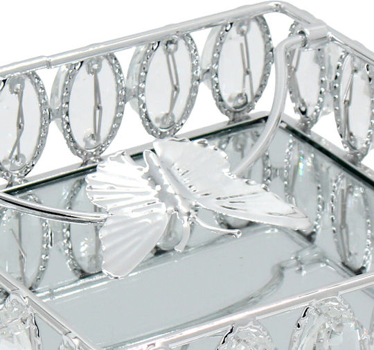 Keskor Serviettenhalter Silber 18x18x5.5cm 43206