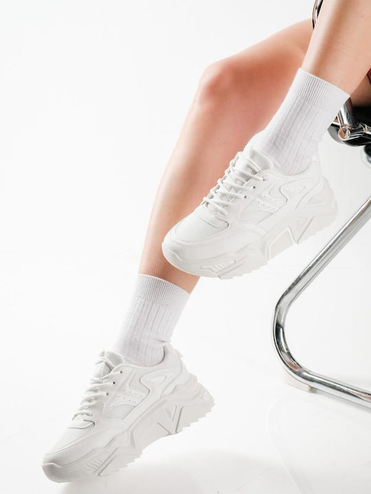 Adidași Chunky Pentru Femei Albi JR106