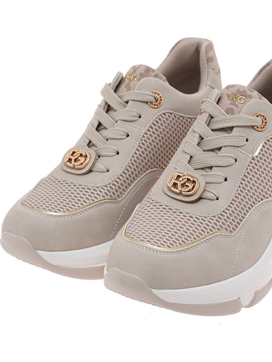 Sneakers Pentru Femei Off White Bej Leopard