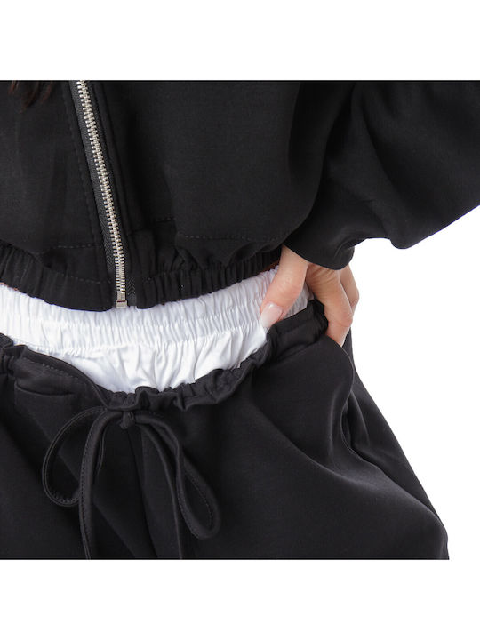 Women's Black Set with Pants with Elastic