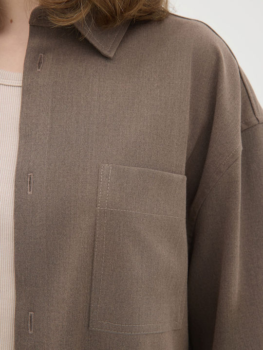 Long-sleeved Shirt Brown