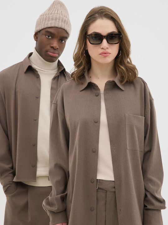 Long-sleeved Shirt Brown