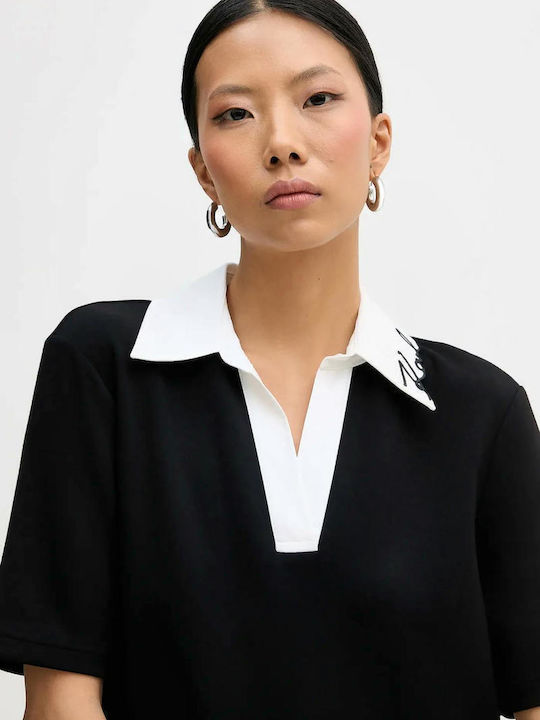 Summer Mini T-Shirt Dress Black