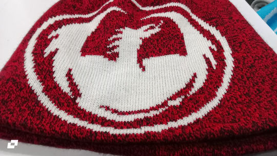 Beanie Unisex Beanie Knitted in Red color