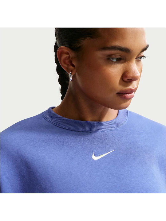 Sportswear Phoenix Μακρύ Γυναικείο Φούτερ Μπλε