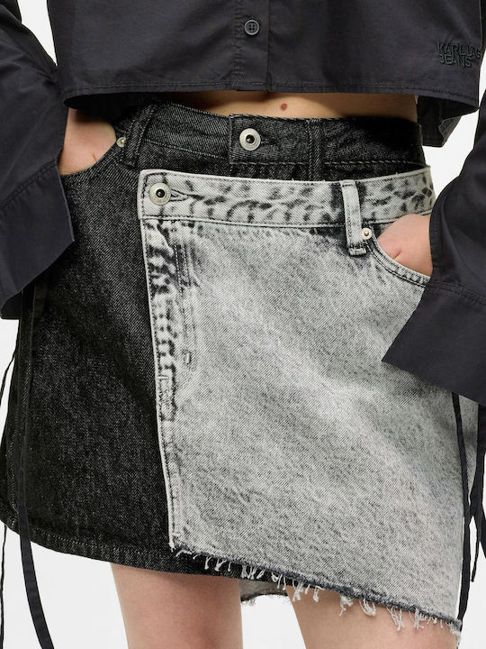 Mini Skirt Washed Black