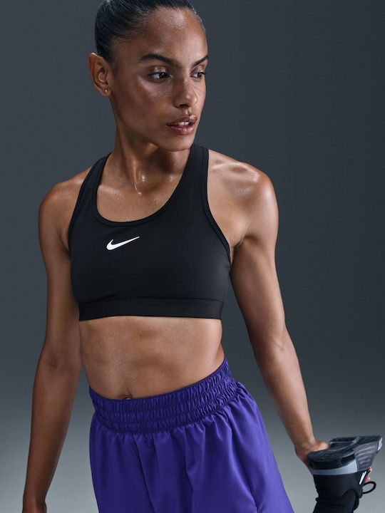 Dri-Fit Swoosh Women's Sports Bra without Padding Black / White