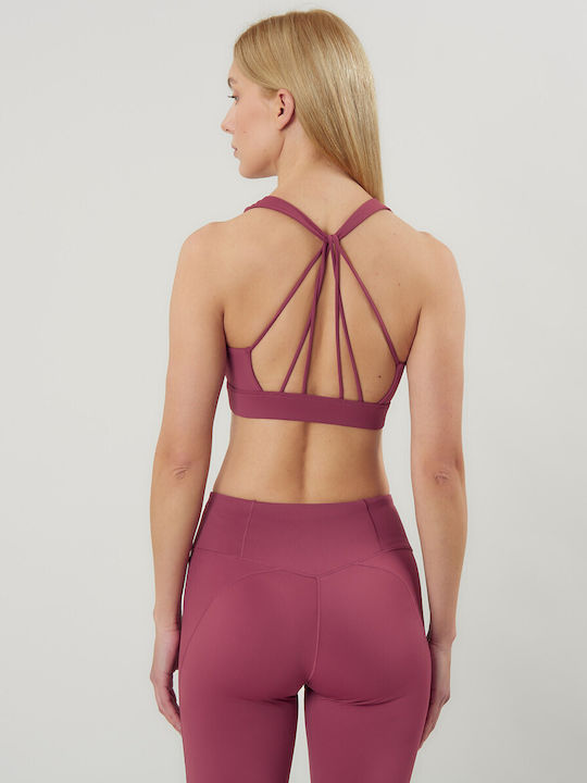Women's Sports Bra without Padding Bordeaux