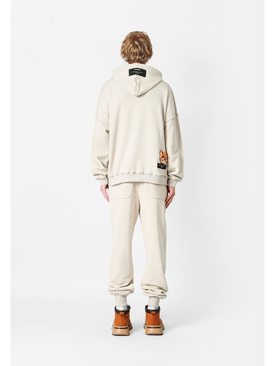 Sweatshirt mit Kapuze Ecru