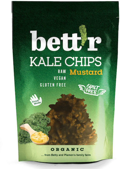 Raw Eco Schwarzer Grünkohl Chips Senf 30g