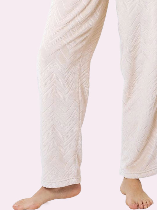 Aruelle Winter Damen Pyjama-Set Ivory Coast