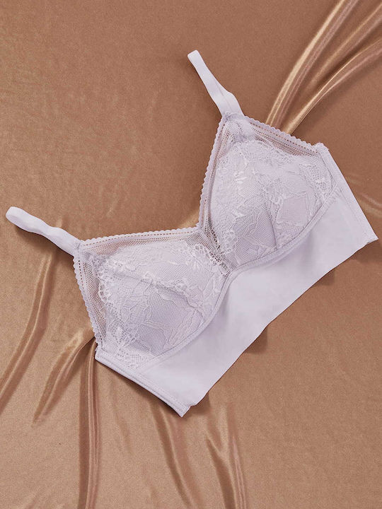 Celestino Damen Bralette Spitze Lila Hell
