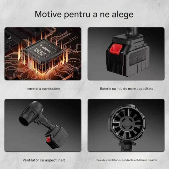 Suflantă De Mână 21 Volt Cu 2 Baterii
