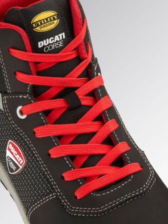 Utility Diadora Αδιάβροχο Μποτάκι Ασφαλείας Μαύρο Speedy Race Mid S3s Fo Sr Sc Metal Free En Iso 20345:2022 181704