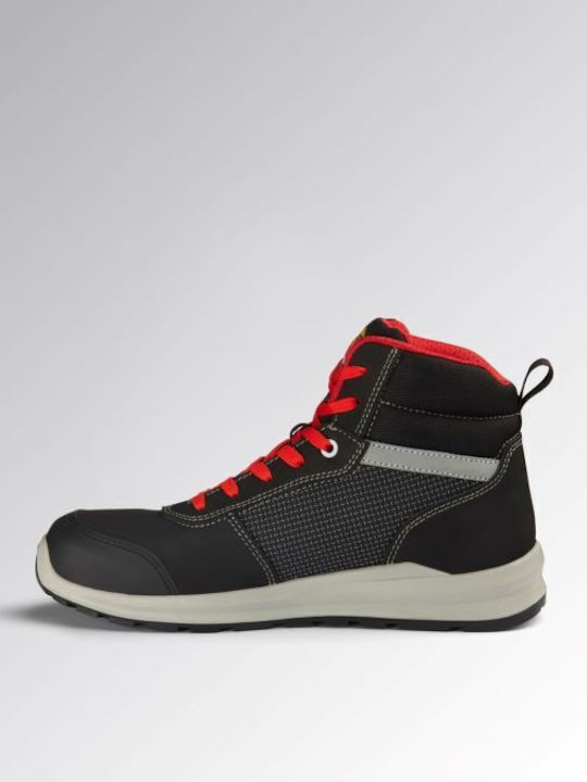Utility Diadora Αδιάβροχο Μποτάκι Ασφαλείας Μαύρο Speedy Race Mid S3s Fo Sr Sc Metal Free En Iso 20345:2022 181704