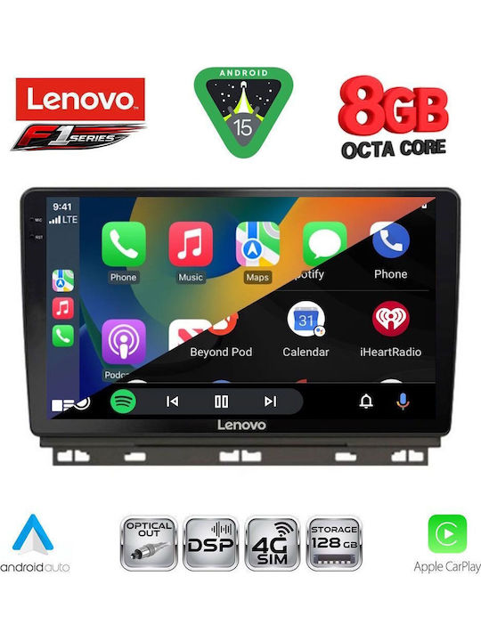 Lenovo Автомобилна Аудио Система за Renault Clio / Captur 2019 (Bluetooth/USB/Вграден Wi-Fi/GPS/Apple CarPlay/Android Auto) с Touch Screen 9"