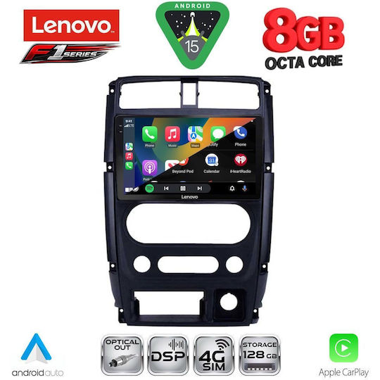 Lenovo Car Audio System for Suzuki Jimny 2007-2017 (Bluetooth/USB/WiFi/GPS/Apple-Carplay/Android-Auto) with Touch Screen 9"
