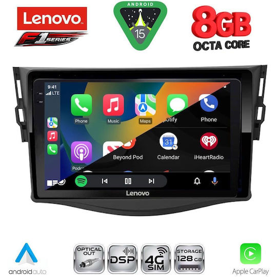 Lenovo Car Audio System for Toyota RAV 4 2006-2012 (Bluetooth/USB/WiFi/GPS/Apple-Carplay/Android-Auto) with Touch Screen 9"