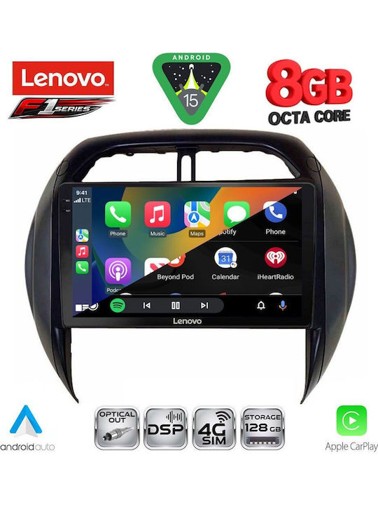 Lenovo Car Audio System for Toyota RAV 4 2000-2006 with Clima (Bluetooth/USB/WiFi/GPS/Apple-Carplay/Android-Auto) with Touch Screen 9"
