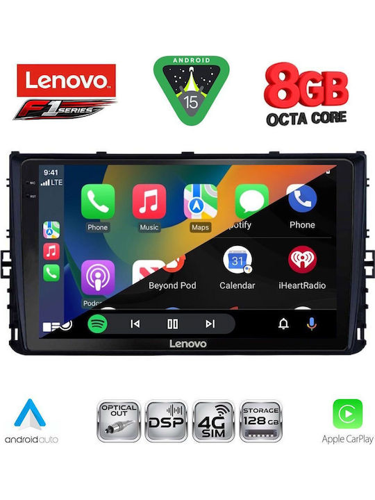 Lenovo Car Audio System for Volkswagen Polo T-Roc T-Cross 2017 Bluetooth USB WiFi GPS Apple CarPlay Android Auto with 9 Inch Touch Screen LENOVO SSR 10758 CPA