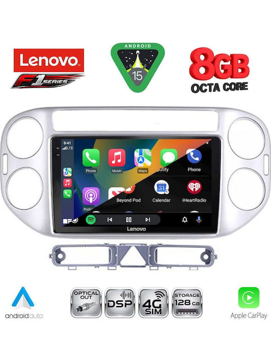 Lenovo Car Audio System for Volkswagen Tiguan 2004-2011 (Bluetooth/USB/WiFi/GPS/Apple-Carplay/Android-Auto) with Touch Screen 9"