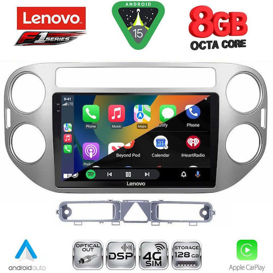Lenovo Car Audio System for Volkswagen Tiguan 2004-2011 (Bluetooth/USB/WiFi/GPS/Apple-Carplay/Android-Auto) with Touch Screen 9"