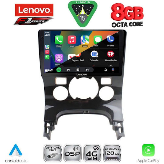 Lenovo Ηχοσύστημα Αυτοκινήτου για Peugeot 3008 2008-2016 με Clima (Bluetooth/USB/WiFi/GPS/Apple-Carplay/Android-Auto) με Οθόνη Αφής 9"