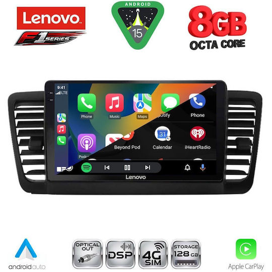 Lenovo Ηχοσύστημα Αυτοκινήτου για Subaru Legacy / Outback 2002-2008 (Bluetooth/USB/WiFi/GPS/Apple-Carplay/Android-Auto) με Οθόνη Αφής 9"
