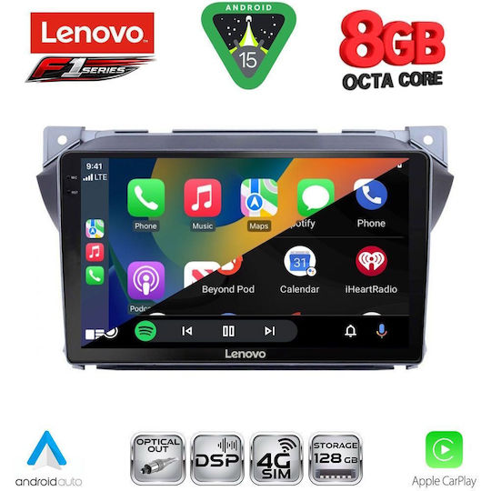 Lenovo Ηχοσύστημα Αυτοκινήτου για Suzuki Alto Nissan Pixo 2009 (Bluetooth/USB/WiFi/GPS/Apple-Carplay/Android-Auto) με Οθόνη Αφής 9"