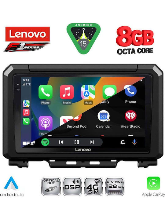 Lenovo Car Audio System for Suzuki Jimny 2017 (Bluetooth/USB/WiFi/GPS/Apple-Carplay/Android-Auto) with Touch Screen 9"