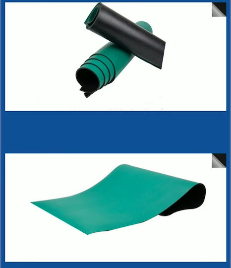 ESD Antistatik-Matte Blau Rolle 0,6m x 10m Dicke 2mm