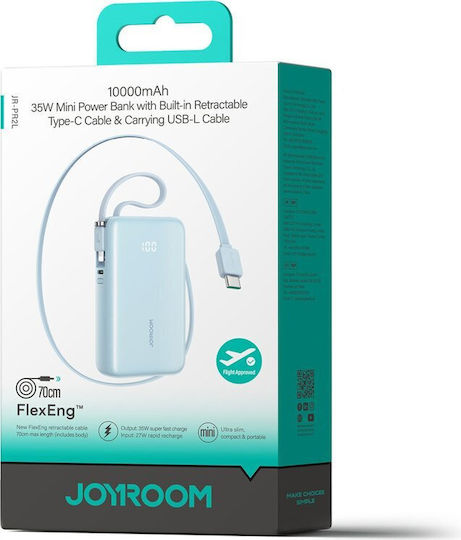Joyroom JR-PR2L Външна Батерия 10000mAh 35W Power Delivery Синя