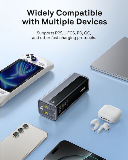 Baseus EnerGeek GP12 Power Bank 20800mAh 145W with 2 USB-A Ports and 2 USB-C Ports Gray