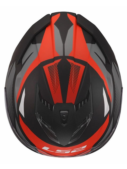 LS2 FF818 Storm III Komai Black/Red Мотоциклетна каска Full Face ECE 22.06 1600гр с Sunvisor